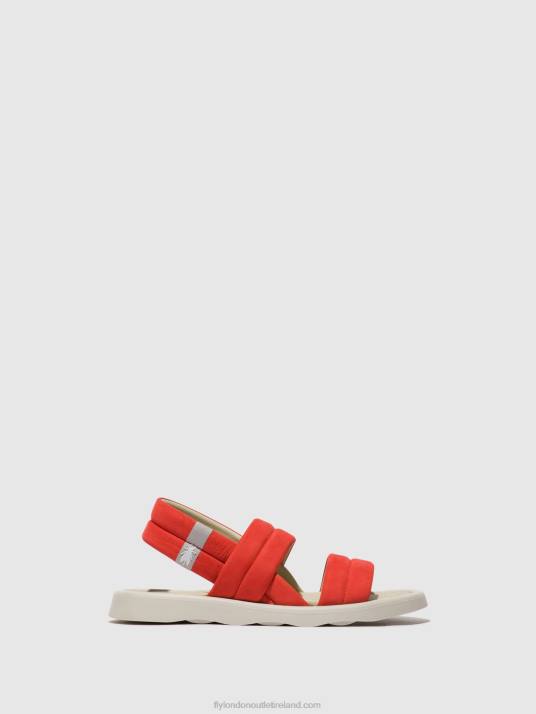 Sling-Back Sandals TOFY941 Women V00W459 DEVIL RED Fly London