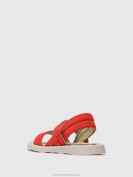 Sling-Back Sandals TOFY941 Women V00W459 DEVIL RED Fly London