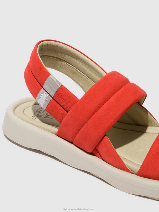 Sling-Back Sandals TOFY941 Women V00W459 DEVIL RED Fly London
