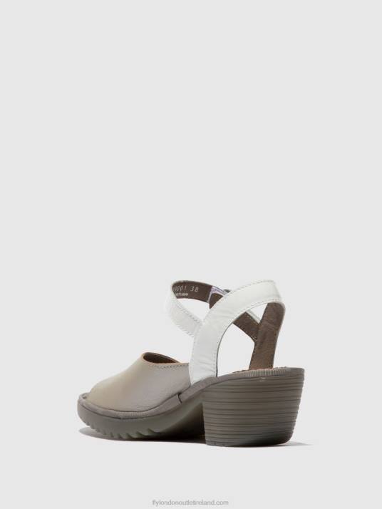 Sling-Back Sandals WELY439 Women V00W444 SILVER/ OFFWHITE Fly London