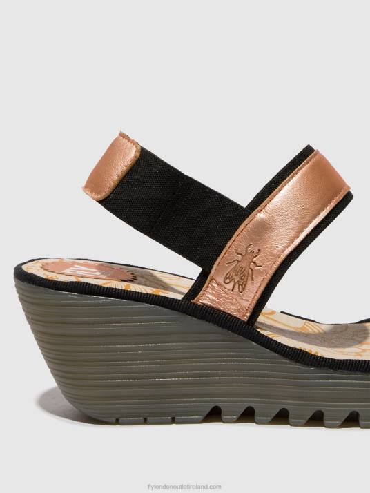 Sling-Back Sandals YACO416 Women V00W439 BLUSH GOLD Fly London