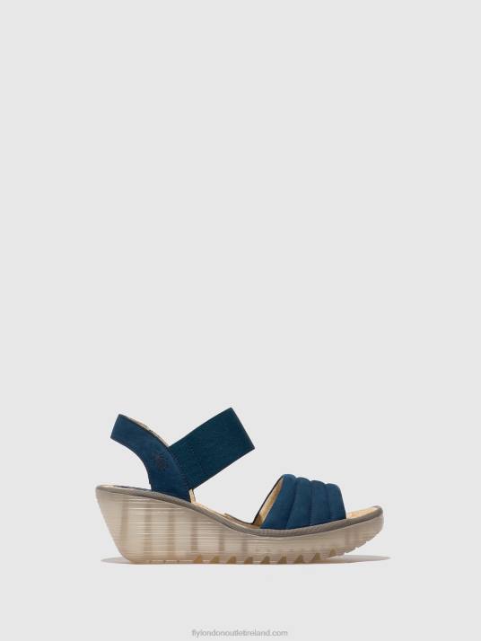 Sling-Back Sandals YIKO414 Women V00W433 BLUE Fly London