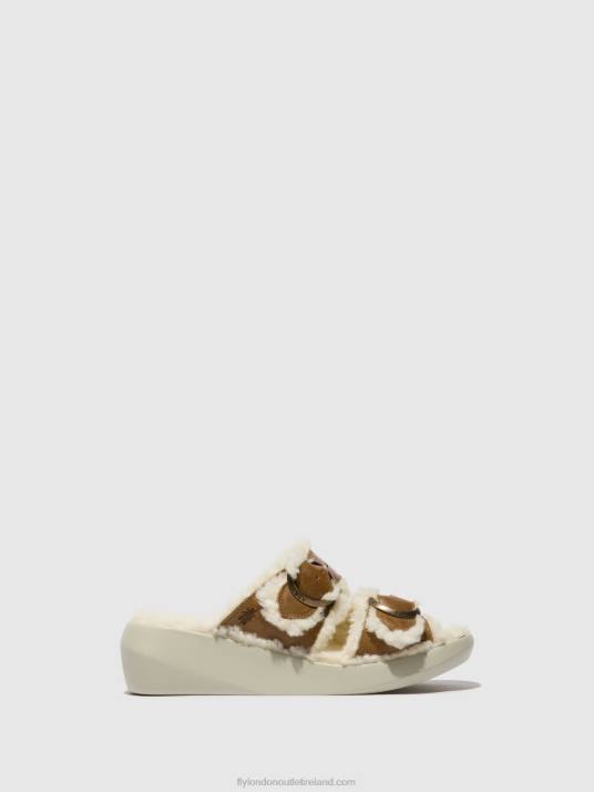 Slip-on Sandals BUGA902 Women V00W514 CAMEL Fly London