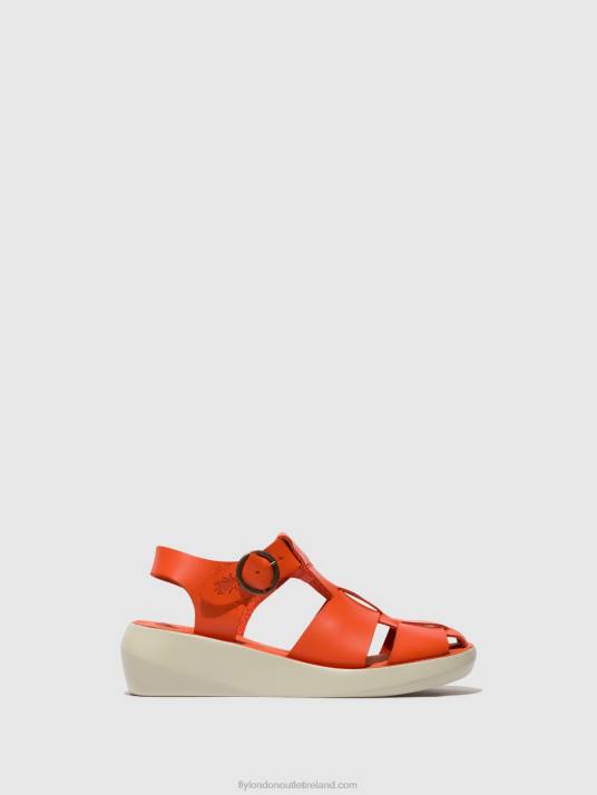 Strappy Sandals BAWE842 Women V00W428 CORAL Fly London