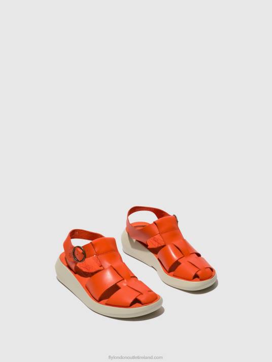 Strappy Sandals BAWE842 Women V00W428 CORAL Fly London