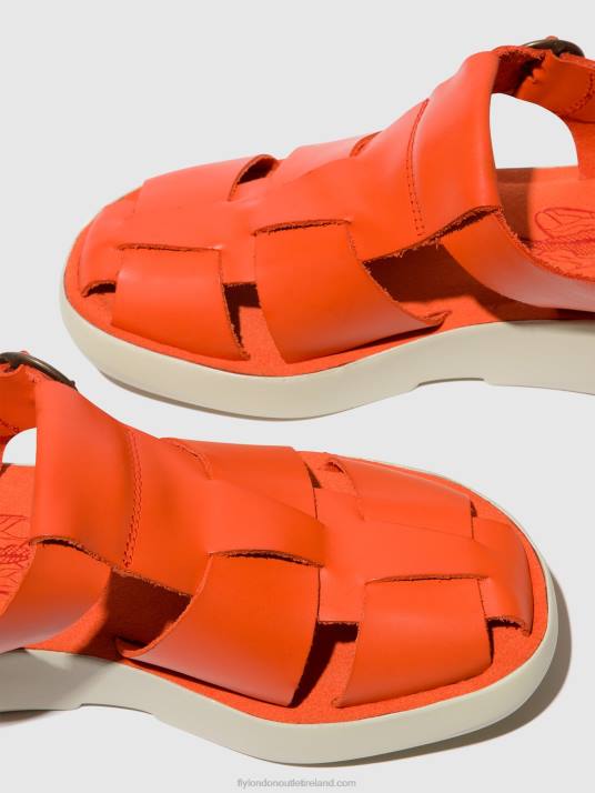 Strappy Sandals BAWE842 Women V00W428 CORAL Fly London