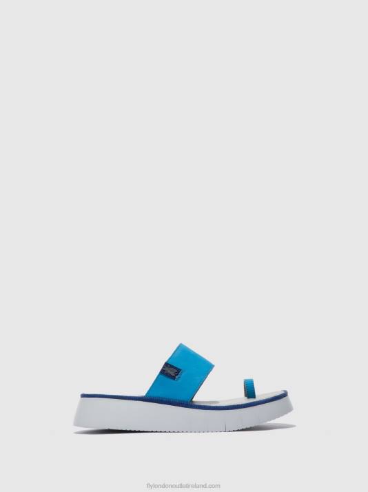 Strappy Sandals CHEV316 Women V00W599 CUPIDO AZURE Fly London