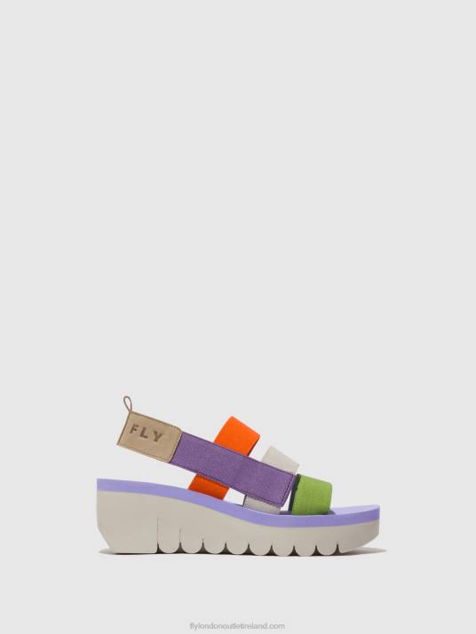 Strappy Sandals YERE847 Women V00W425 MULTI (VIOLA) Fly London