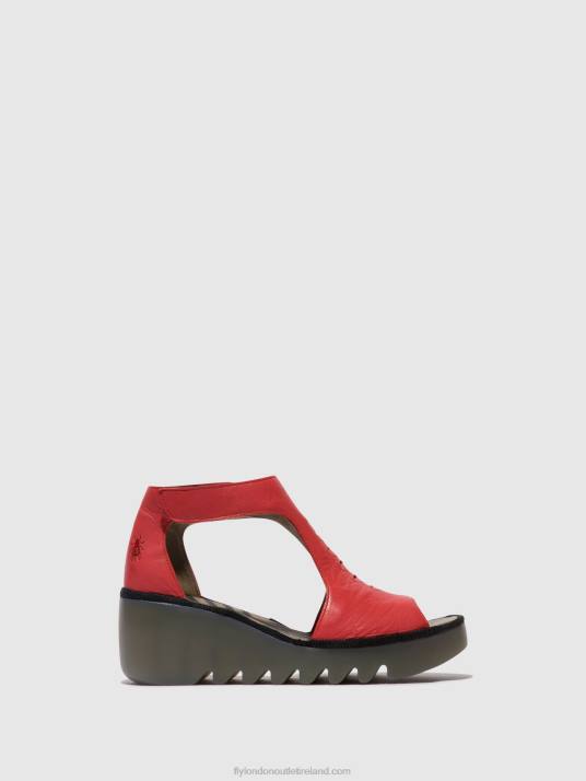 T-Strap Sandals BEZO306 Women V00W419 RASPBERRY Fly London