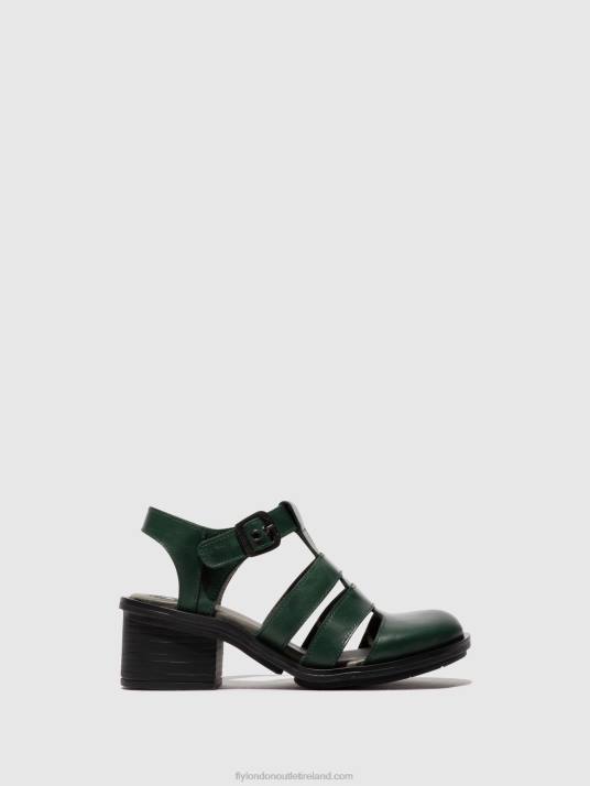 T-Strap Sandals CAHY195 Women V00W417 PETROL Fly London