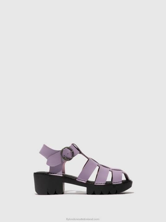 T-Strap Sandals EMME511 Women V00W407 VIOLET Fly London