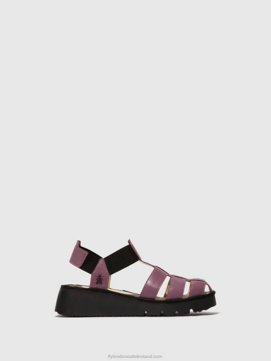 T-Strap Sandals PEFI429 Women V00W406 VIOLET Fly London