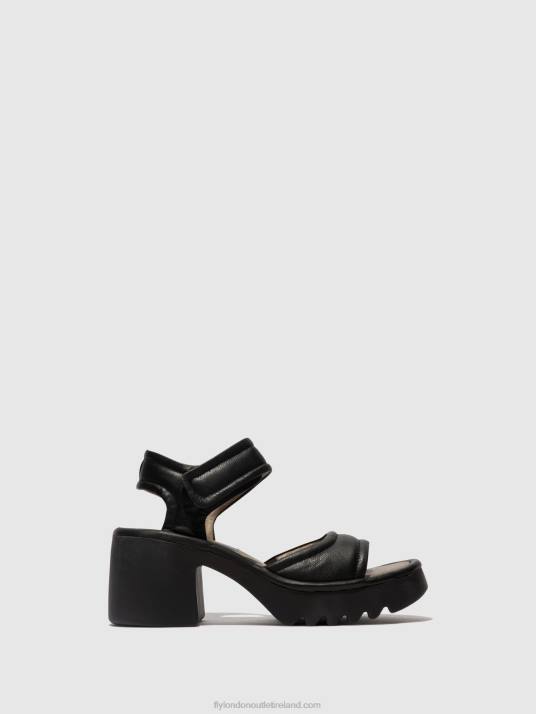 Velcro Sandals MANK433 Women V00W401 BLACK Fly London