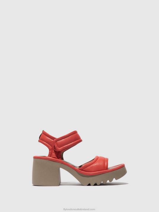Velcro Sandals MANK433 Women V00W402 RASPBERRY Fly London