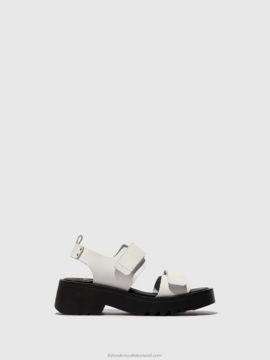 Velcro Sandals MEKA857 Women V00W532 OFFWHITE Fly London