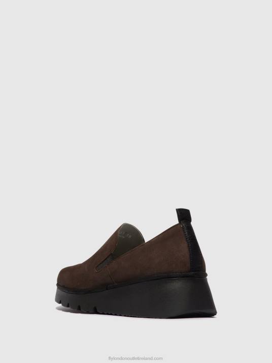 Slip-on Shoes PECE406 Women V00W667 DK. TAUPE Fly London