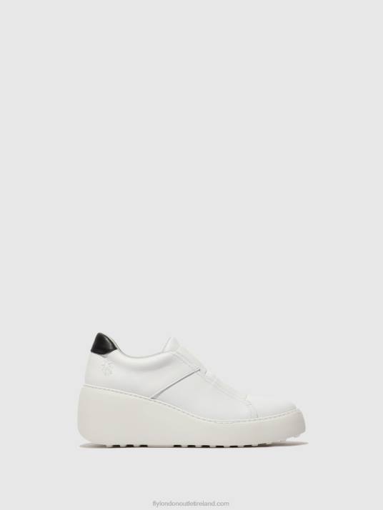 Elasticated Trainers DITO581 Women V00W732 WHITE Fly London