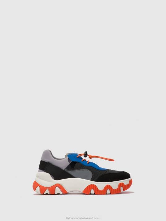 Elasticated Trainers FIAN634 Women V00W767 MULTI GREY/BLUE/ORANGE Fly London