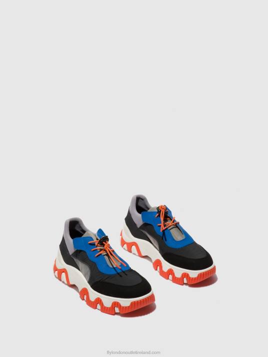Elasticated Trainers FIAN634 Women V00W767 MULTI GREY/BLUE/ORANGE Fly London