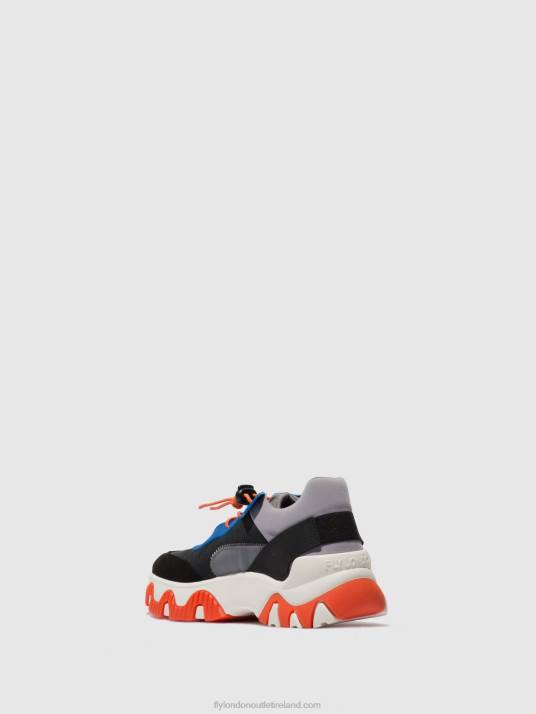Elasticated Trainers FIAN634 Women V00W767 MULTI GREY/BLUE/ORANGE Fly London
