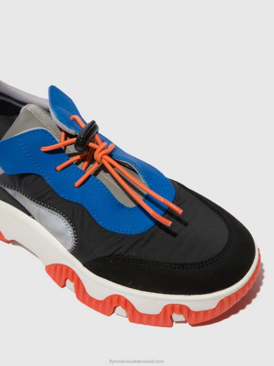 Elasticated Trainers FIAN634 Women V00W767 MULTI GREY/BLUE/ORANGE Fly London
