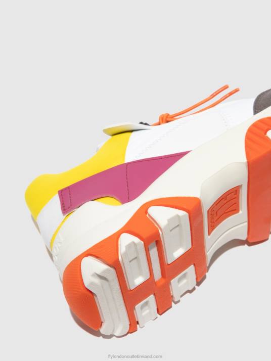 Elasticated Trainers FIAN634 Women V00W773 MULTI OFFWHITE/YELLOW/FUCHIA Fly London