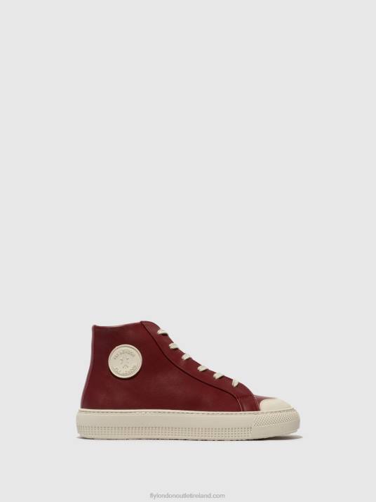 Hi-Top Trainers TOPY586 Women V00W727 BORDEAUX Fly London