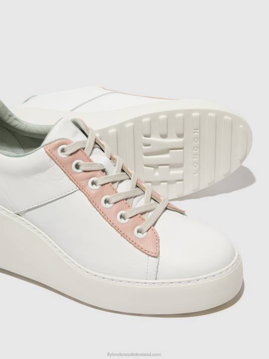 Lace-up Trainers DELF580 Women V00W713 WHITE/NUDE/MINT Fly London