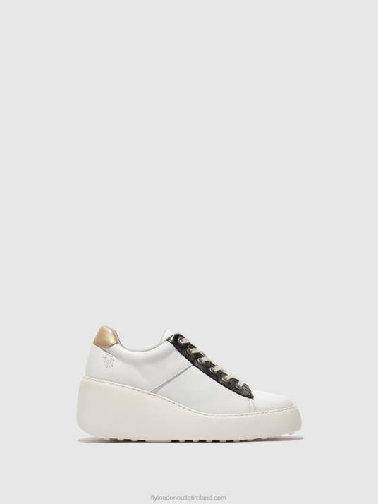 Lace-up Trainers DELF580 Women V00W718 WHITE/GRAPHITE/MYNT Fly London