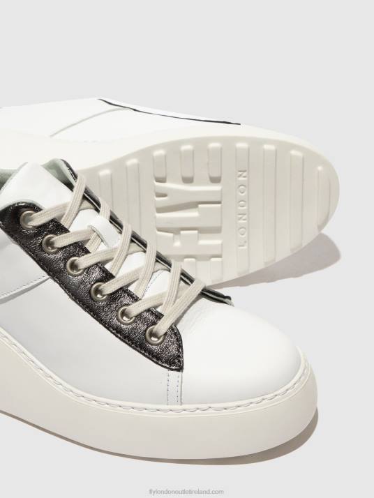 Lace-up Trainers DELF580 Women V00W718 WHITE/GRAPHITE/MYNT Fly London