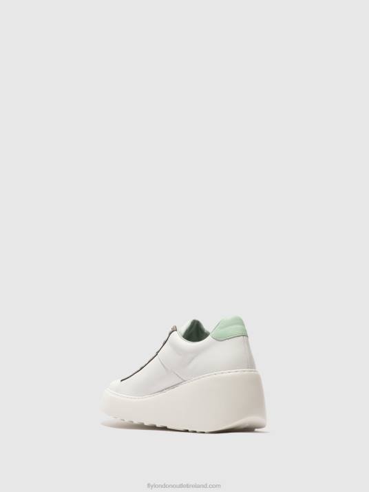 Lace-up Trainers DELF580 Women V00W722 WHITE/BRONZE GRAPHITE/MINT Fly London