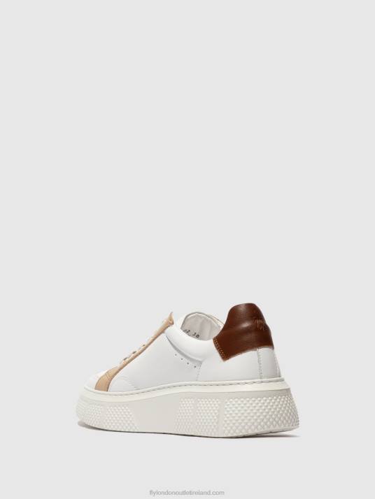 Lace-up Trainers EMMY510 Women V00W757 WHITE/BEIGE/COGNAC Fly London