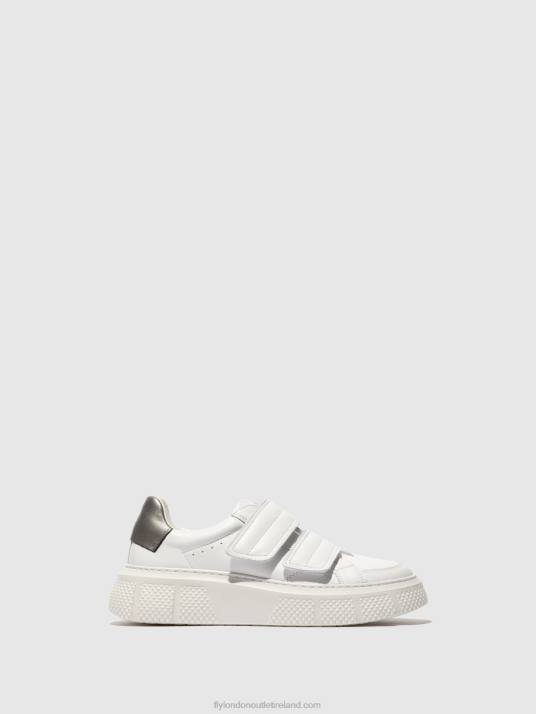 Velcro Trainers EDDA513 Women V00W756 WHITE Fly London
